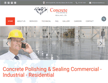 Tablet Screenshot of concreteshine.ca